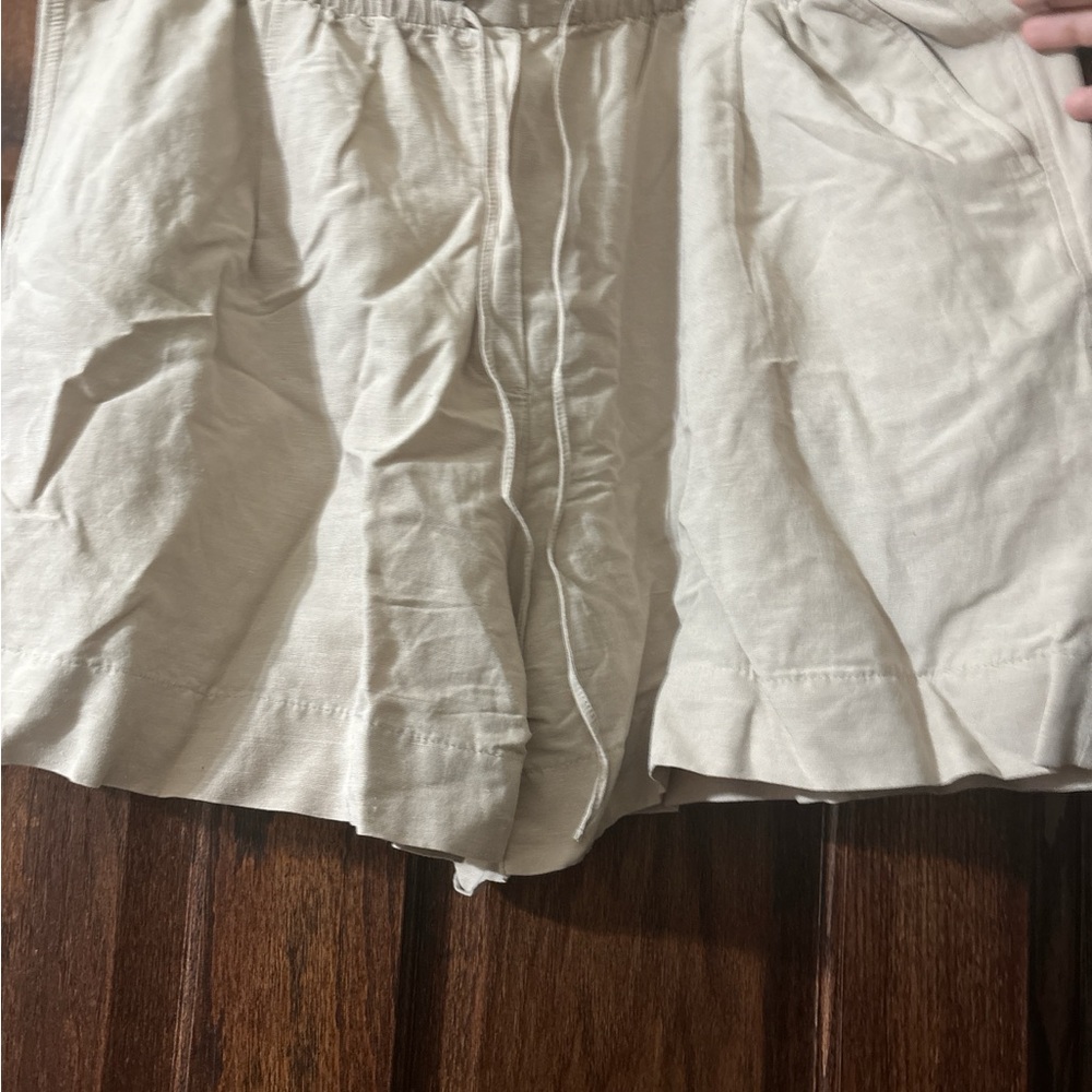 Linen Blend Casual Shorts
